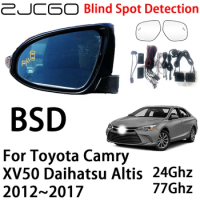 ZJCGO Car BSD Radar Warning System Blind Spot Detection Safety Driving Alert for Toyota Camry XV50 Daihatsu Altis 2012~2017