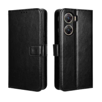 For VIVO V29E 5G Case Magnetic Book Flip PU Leather Card Holder Wallet Stand Soft Tpu Back Protection Phone Cover Funda Coque