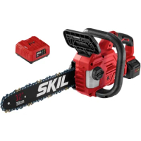 SKIL PWR CORE 20 Brushless 20V 12'' Handheld Lightweight Chainsaw Kit with Tool-free Chain Tension &amp; Auto Lubrication, Includes