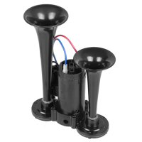 【Supamoto】汽笛喇叭—雙管整合(回音/12V/24V/AIR空氣喇叭/貨車/卡車/氣動/汽車/機車改裝)