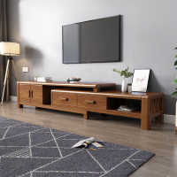式實木電視櫃組合套裝客廳戶型電視機櫃具