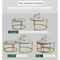 Furniture Rock slab coffee table living room home light luxury small apartment minimalist tea table 