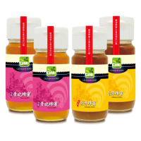 【彩花蜜】台灣荔枝蜂蜜700gX2瓶+原淬700gX2瓶