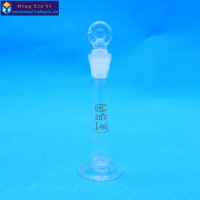 1ml Transparent volumetric flask with bottom sit flint glass flask volumetric Laboratory volumetric flask
