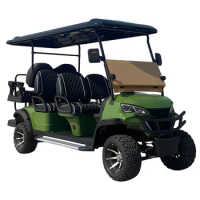 Customized CE Certificate Electric Golf Car 4 6 Seat With Utility Box And Rain Cover Electric Golf Cart