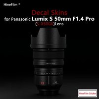 LUMIX S 50F1.4 Lens Premium Decal Skin for Panasonic Lumix S Pro 50mm F1.4 Protector Cover Sticker S-X50 Court Wraps Film