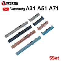 5Pcs Power On Off Volume Side Key Button For SAMSUNG Galaxy A31 A51 A71 Repair Part