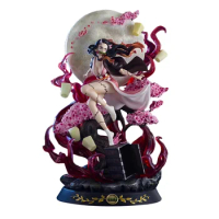 Demon Slayer GK Kamado Nezuko Anime Action Figure Model 42cm PVC Can Light Statue Collection Toy Desktop Decoration Figma