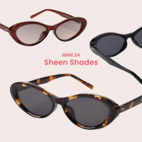 MIRR.24 SHEEN SHADES แว่นตากันแดด แว่นป้องกันแสง UV400 เปลี่ยนแว่นฟรีถ้าใส่ไม่เข้ารูปหน้า COD