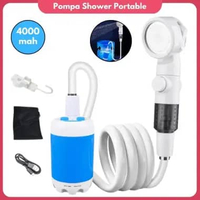 Pompa Shower Portable Baterai Shower Mandi Outdoor Camping
