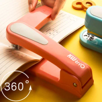 360 Degree Otation Heavy Duty Stapler Use 24/6 Staples Effortless Long Stapler School Paper Stapler Office Bookbinding Supplies