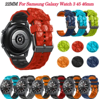 22mm Strap For Samsung Galaxy Watch 3 45mm 46mm Silicone Bracelet Wristbands Sport Smart Watchband Gear S3 Classic/Frontier Band