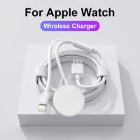 For Apple Watch Magnetic Wireless Charger Series 8 7 6 5 4 SE USB C Fast Charger For iPhone 14 13 12 11 Lightning Cable
