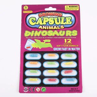 #N_A - 幼兒寶寶洗澡膠囊玩具美人魚海洋恐龍動物壓縮海綿泡澡水變大戲水