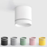 Colorful Dimmable Cylinder LED Downlights 12W 20W COB LED Ceiling Spot Lights AC220V Background Lamps Indoor Lighting Room Luz