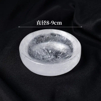 Bát Pha Lê, Pha Lê Trắng Tự Nhiên, Chạm Khắc, Rough Đánh Bóng, Bát Cung Cấp Phật, Đồ Trang Trí Thủ C
