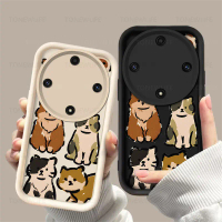 Ốp Điện Thoại Chống Sốc, Cho Honor X9A X9B, Họa Tiết Hoạt Hình Mèo Dễ Thương, Chất Liệu Silicon, Bảo