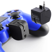 3.5mm Mini Volume Micphone Mute Control Headset Adapter For PS4 Controller VR