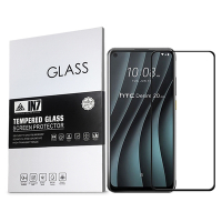 IN7 HTC Desire 20 Pro (6.5吋)高清高透光2.5D滿版9H鋼化玻璃貼 -黑色