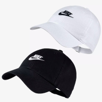 Nike 帽子 老帽 HERITAGE 86 CAP 刺繡LOGO 黑/白【運動世界】913011-010 / 913011-100