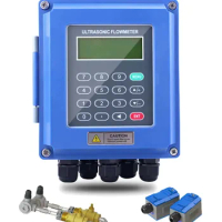 Ultrasonic flow meter handheld portable clamp-on liquid tap water ultrasonic flow meter hot and cold energy meter