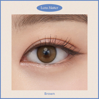 (หมายเลข 1 🥇 ) Real ring - Olens สี Brown Gray (รายเดือน).Matter คอนแทคเลนส์เกาหลี