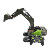 Amiqi Huina 1593 1:14 Newly Released Scale 22 Channels 2.4Ghz Rc Excavator Truck