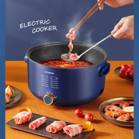 Electric Hot Pot Multifunctional Electric Cooking Pot Student Dormitory Portable Electric Hot Pot Cooker Pots and Pans Hotpot