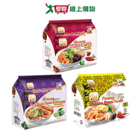 檳城風味麵系列(白咖哩/紅酸辣湯/福建蝦味)(4入/袋)【愛買】