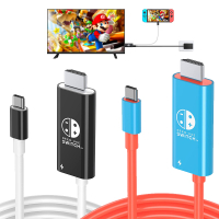 Portable HDMI cable compatible with Nintendo Switch NS/OLED, this type-C to HDMI conversion cable replaces the original Switch Dock for TV projection screen