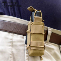 TTGTACTICAL Open-Top Single Pistol Mag Pouch Adjustable Magazine Holder for M1911 92F Glock USP