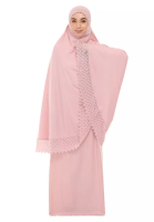SITI KHADIJAH Siti Khadijah Telekung Modish Asanoha In Blush Pink