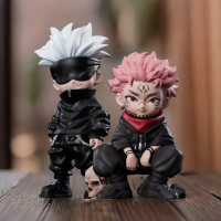 {KANSI Enterprise]   Anime Jujutsu Kaisen Figurines Cute Gojo Satoru Miniatures Ornaments Ryomen Suk
