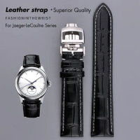 High Quality Leather Watchband 19mm 20mm 21mm 22mm for Longines Jaeger-LeCoultre Black Blue Green Watch Strap Braceletes