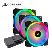 海盜船 CORSAIR LL120 120mmRGB LED 機殼風扇*3+控制器