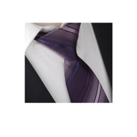 【拉福】領帶8cm寬版領帶拉鍊領帶(漸層紫)