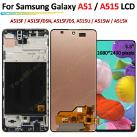 AMOLED For Samsung Galaxy A51 LCD A515F/DSN A515F/DSM A515F/DST Touch Panel Screen Digitizer Pantalla For Samsung A515 Display