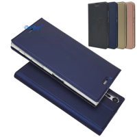 Peaktop For Sony Xperia Z5 XP XA XA1 XA2 XA3 Ultra XZ XZ1 XZ2 XZ3 Slim Magnetic Voltage Leather Card Slot Flip Stand Case Cover