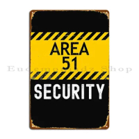 Area 51 Security Costume Metal Signs Wall Decor Wall Decor Living Room Design Garage Tin Sign Poster