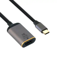 Zihan USB4 USB-C Type-C Source to Female HDTV 2.0 Display 8K 60HZ UHD 4K HDTV Male Monitor Cable