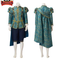 Queen Elizabeth Tudor Period Men Costume Blue Renaissance Medieval Tudor Costume Royal Prince Cosplay Henry Viii Costume Outfit