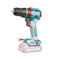 【TOTAL】20V 無刷夾頭電鑽 66N.m UTIDLI20668(雙電2.0AH組 三段式震動電鑽 可鑽牆)