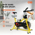 OB Fit OB-1001 Spinning Bike Racer - Sepeda Statis Hitam untuk Olahraga Indoor