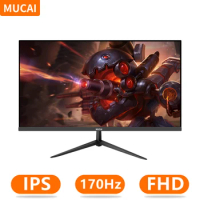 MUCAI 24 Inch Monitor 144Hz LCD Display PC IPS FHD Desktop Gamer Computer 170Hz Screen Flat Panel HDMI-compatible/DP/1920*1080