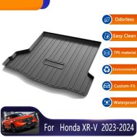 Car Trunk Mat For Honda HRV HR-V XRV XR-V VEZEL 2023 2024 Car Rear Trunk Mats Floor Tray Boot Liner Protective Pads Accessories