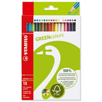STABILO GREEN 環保系列木顏色筆(18色) *6019/2-18