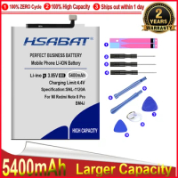 HSABAT 0 Cycle 5400mAh BM4J Battery for Xiaomi Redmi Note 8 Pro Redmi note8 Pro Mobile Phone Replacement Accumulator