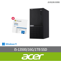 【Acer 宏碁】Office2024組★i5六核電腦(VH3760T/i5-13500/16G/1TB SSD/W11)