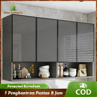 SL1-Kabinet Dapur Aluminum Alloy Kitchen Storage Cabinet Wall Cabinet Hanging Cabinet Almari Dapur R