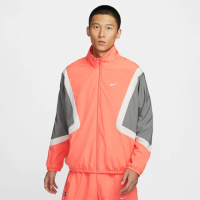 【NIKE 耐吉】外套 男 運動風衣外套 立領 AS M NK DF WVN ICON JKT STRTFV 橘灰 FZ0249643